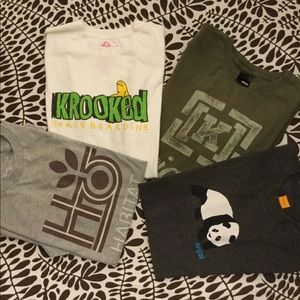 4 Skateboard tees..